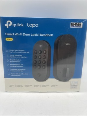 New TP-Link Tapo DLW10 Smart Wi-Fi Deadbolt Door Lock Keyless Buttons FreeS&H