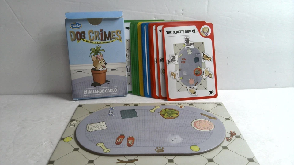 ThinkFun Dog Crimes Logic Game Single Player Ages 8+ 40 Challenges Complete - Image 4 of 4