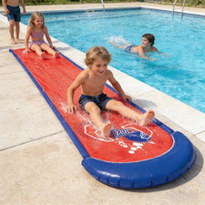 Wasserrutsche mit Sprinkleranlage Kinder Garten Wasserspielzeug Wasserbahn 7,5m