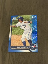 2022 Bowman Chrome Prospects Blue Shimmer Refractor /150 #BCP-97 MARTIN GIMENEZ