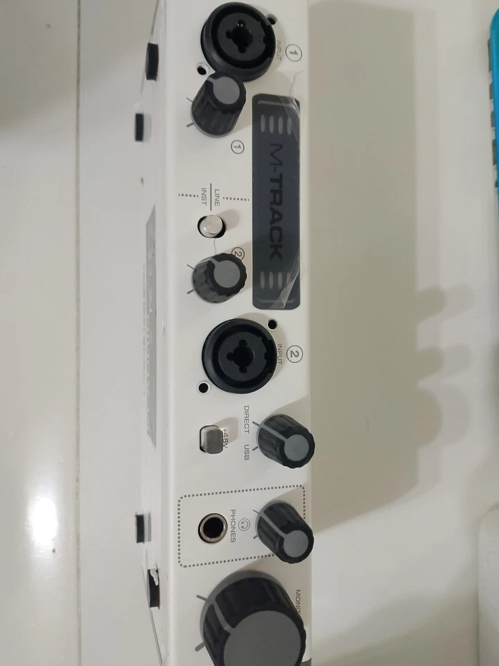 ⚡️M-Audio M-Track II MK2 MKII WHITE USB Audio Interface 2 Channel CLEAN - Immagine 2 di 4