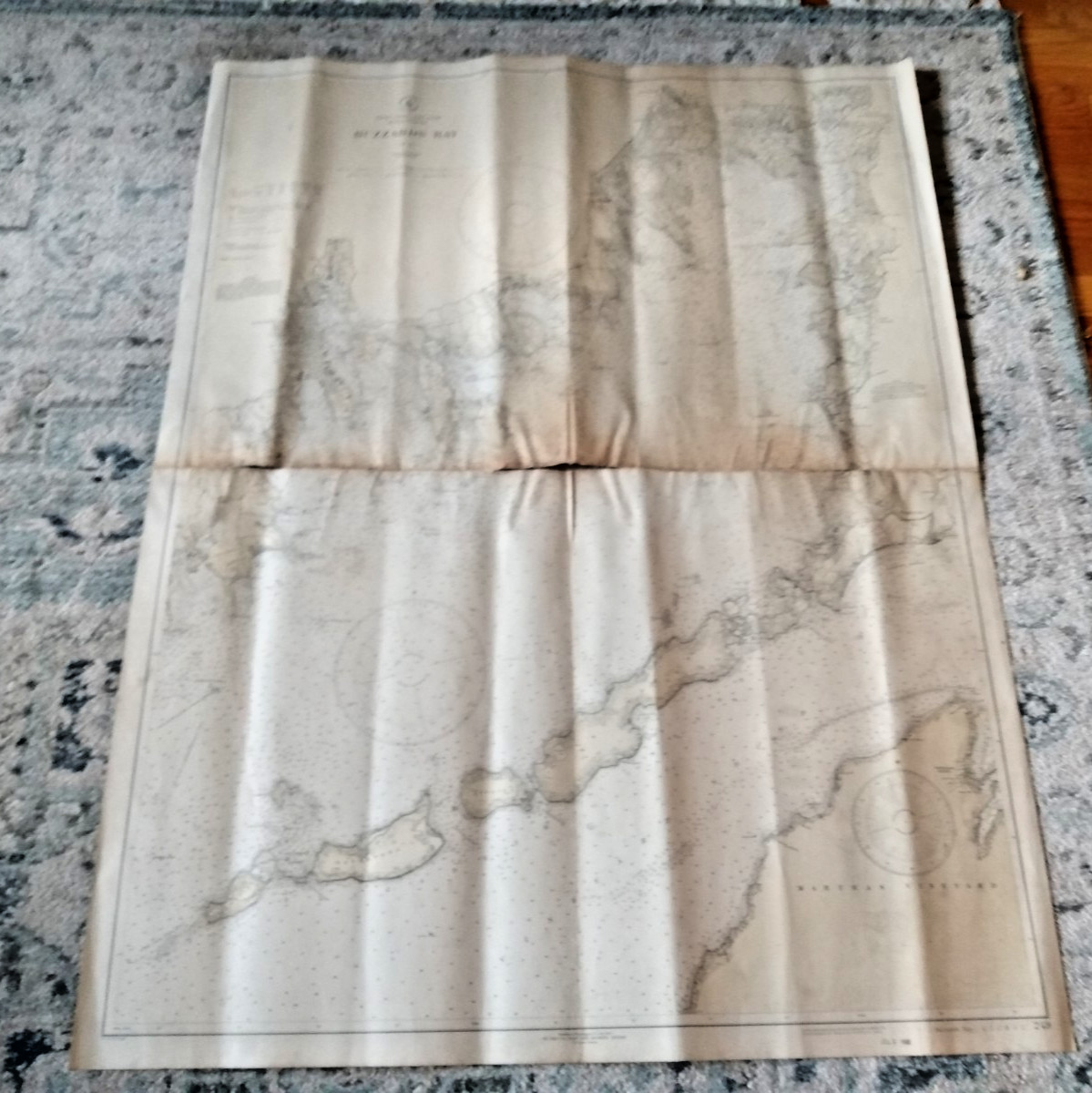 Scarce 1930 Buzzards Bay Nautical Chart, U. S. C. & G. S. No. 249