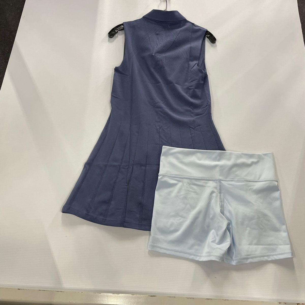 LACOSTE Stretch Tennis Dress & Shorts Women's Size L/XL Purple thumbnail 2