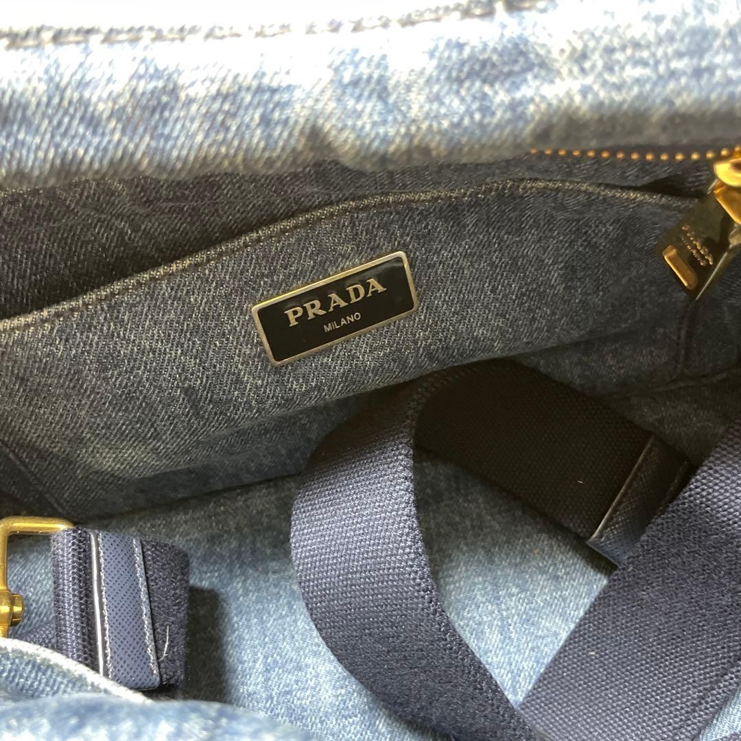 PRADA Denim Tote Bag thumbnail 3