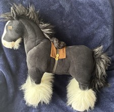 Disney Store Pixar Brave "Angus" Merida's Black Horse Plush 15" Stuffed Animal