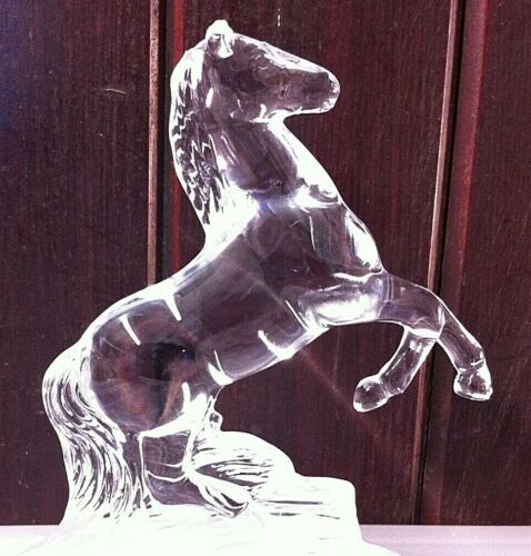 Royal Crystal Rock wunderschöne italienische kristalline Glas Pferd Figur Briefbeschwerer - Bild 3 von 4