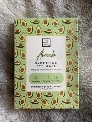 The Beauty Crop - Avocado Hydrating Eye Mask - Set of 3 Sealed in Packaging