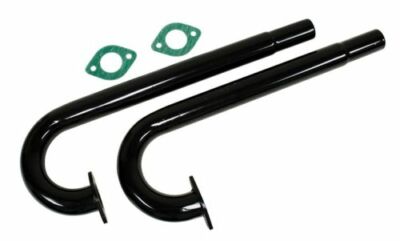 BLACK PAIR HEATER BOX J TUBES 1 1/2'' FITS ALL Bug & bus UPRIGHT ENGINE B2-5100-0