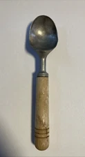 Vintage Interpur Ice Cream Scoop Wooden Handle Made In Taiwan