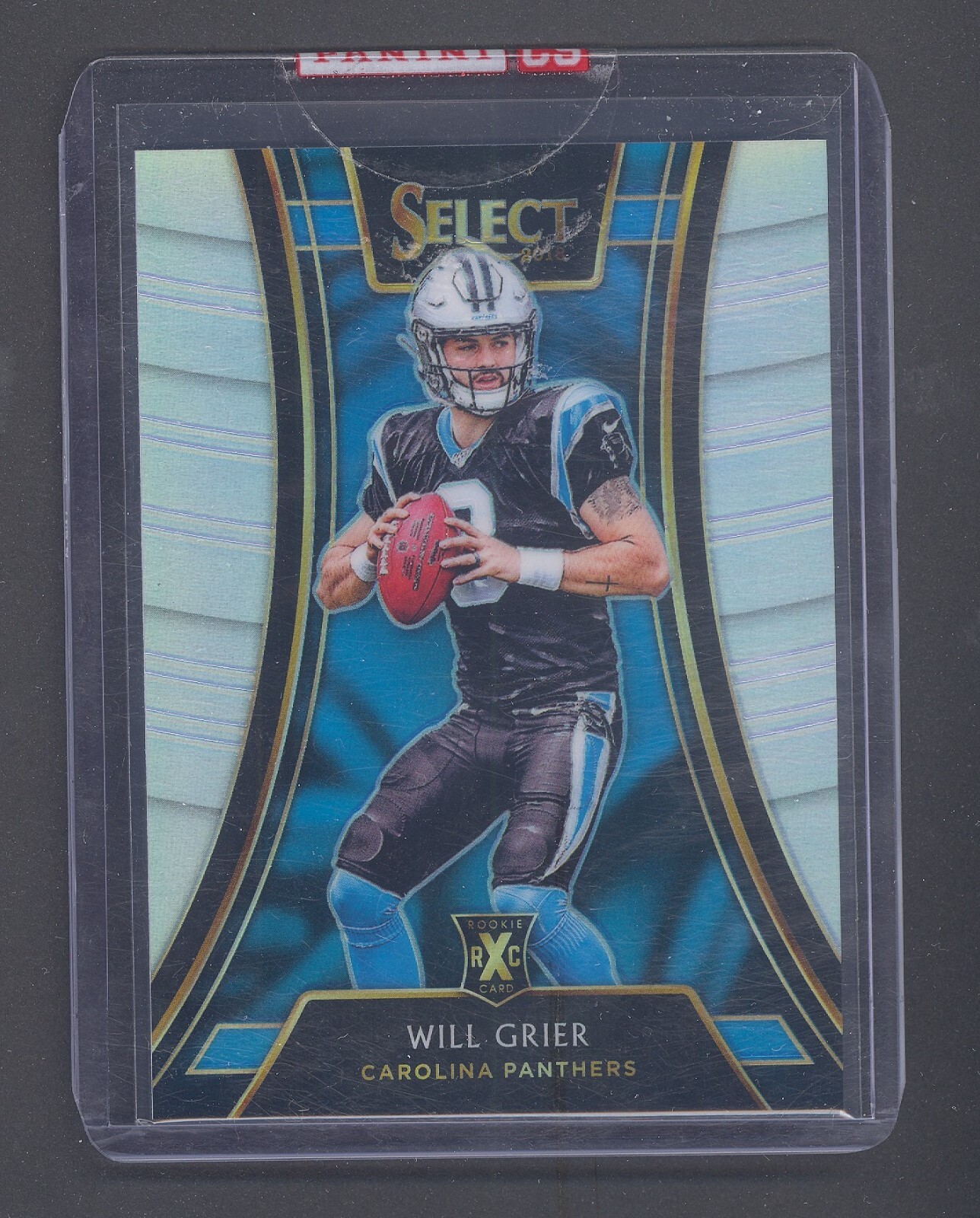 2018 Panini Select Will Grier 2019 XRC Rookie 305 Silver Prizm Carolina Panthers