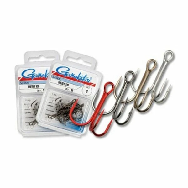 Gamakatsu Treble 13 B R N NS 10 Stück Drilling Haken