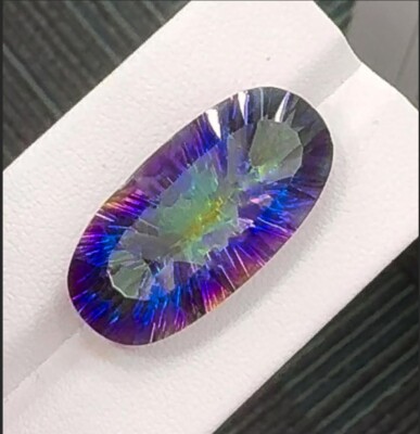 25.18ct Gorgeous Natural Rainbow Mystic Topaz Loose Gemstone Lotno:sdq