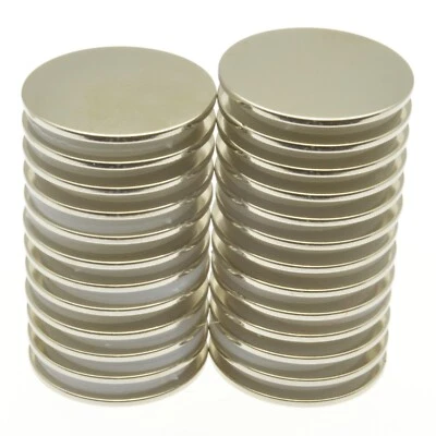 POWER MAGNET STORE Neodymium Magnets ( 24mm x 1mm ) Powerful * 1.5Kg PULL* Thin Round Magnet Disc