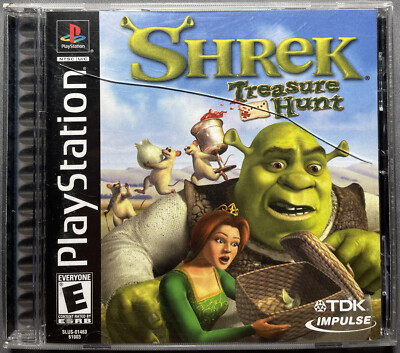 Shrek: Treasure Hunt (Sony PlayStation 1) PS1 Complete W/ Manual - Tested