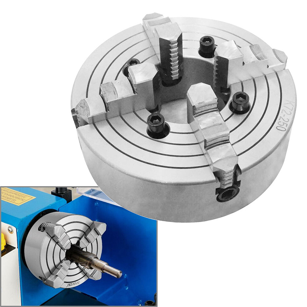 K72-250 4 Jaw Independent Reversible Lathe Chuck Lathing For