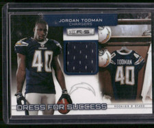 JORDAN TODMAN 2011 Panini Rookies & Stars Dress For Success Rookie Relic /299