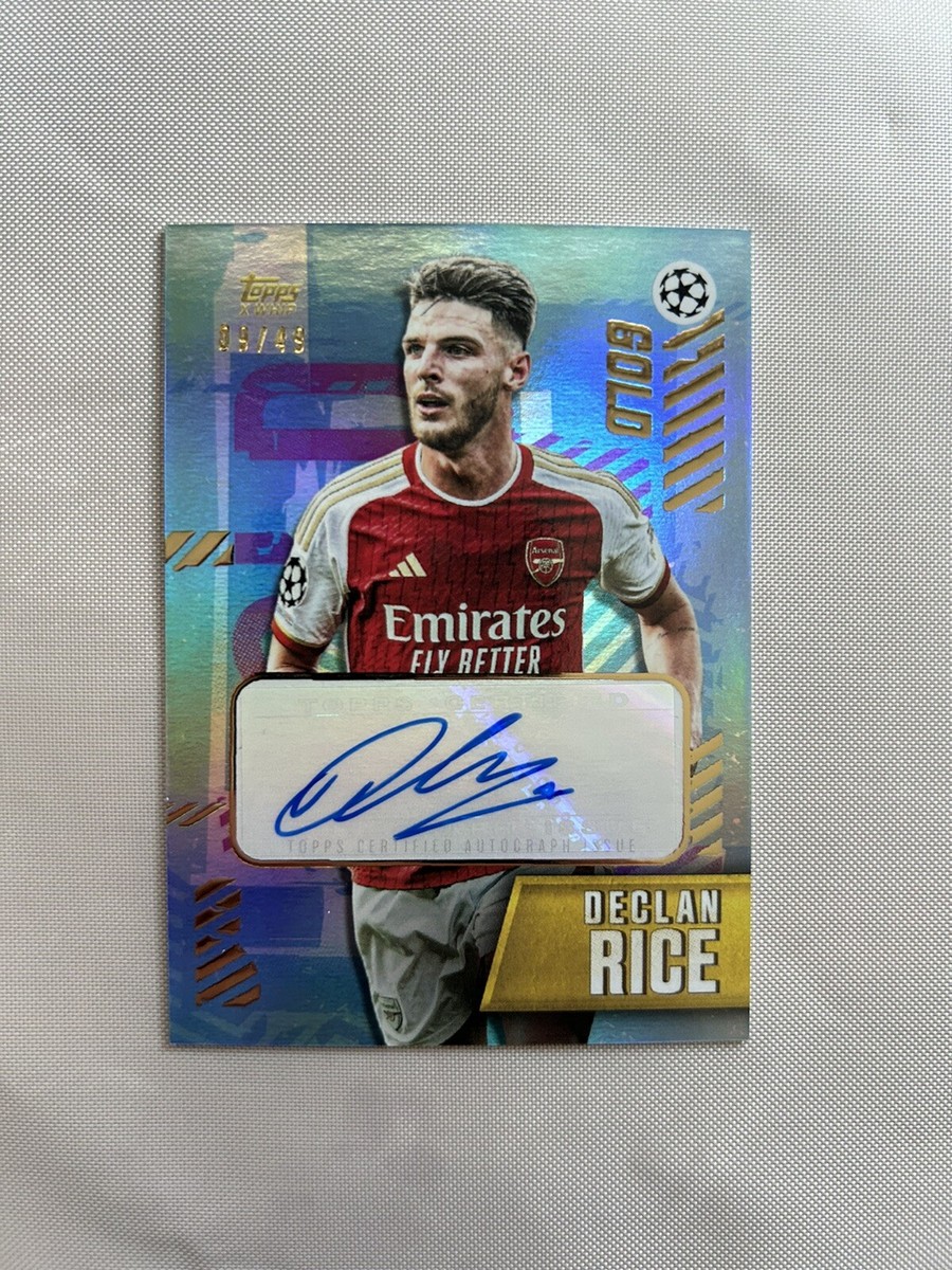 Signed Declan Rice Topps Gold Card | eBay