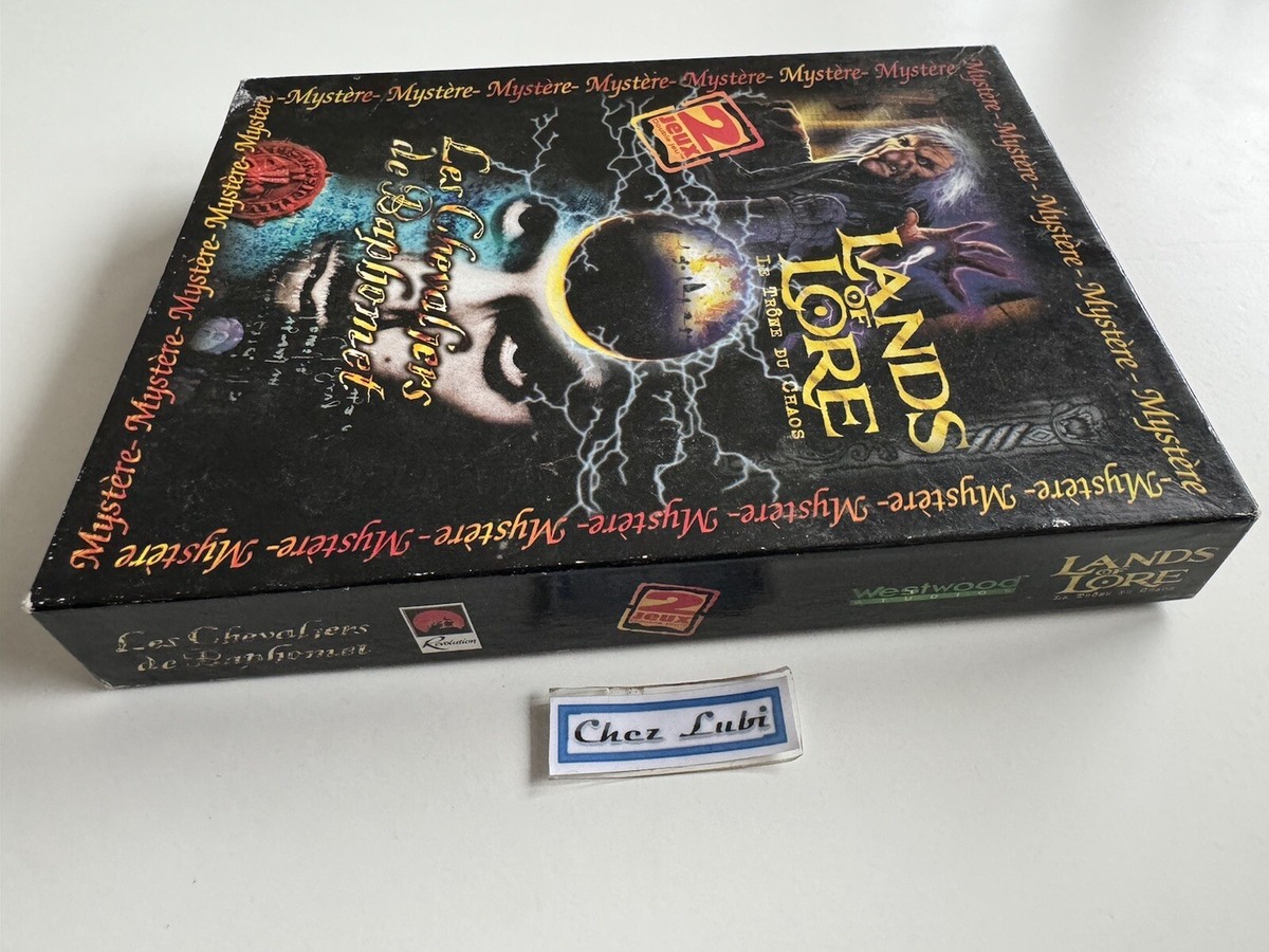 Jeu PC Lands Of Lore + Baphomet (Broken Sword) En Big Box Compilation - Bon état