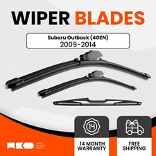 Premium Wiper Blades For Subaru Outback 2009-2014 (4GEN) (Front & Rear Kit)