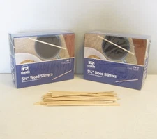 2000 WOOD COFFEE STIRRERS 5.5" STIR WOODEN CRAFT POPSICLE CUPCAKE STICKS 