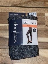 Women's Seamless Ankle Leggings S/M Cell Phone Pocket Grey Capri Length 4-8