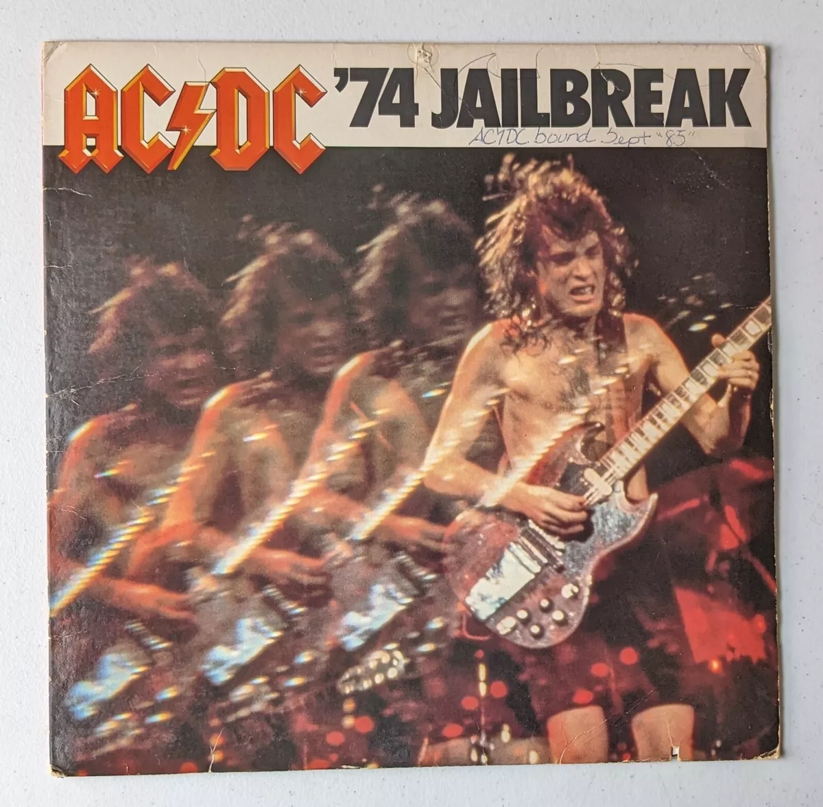 AC/DC LP Vinyl Record '74 Jailbreak 1984 Atlantic 80178-1-Y RARE Matrix /  Runout