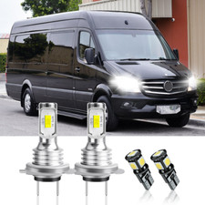 For Mercedes Sprinter LED H7 501 6000K Headlights+Side Light Bulbs Upgrade Kit