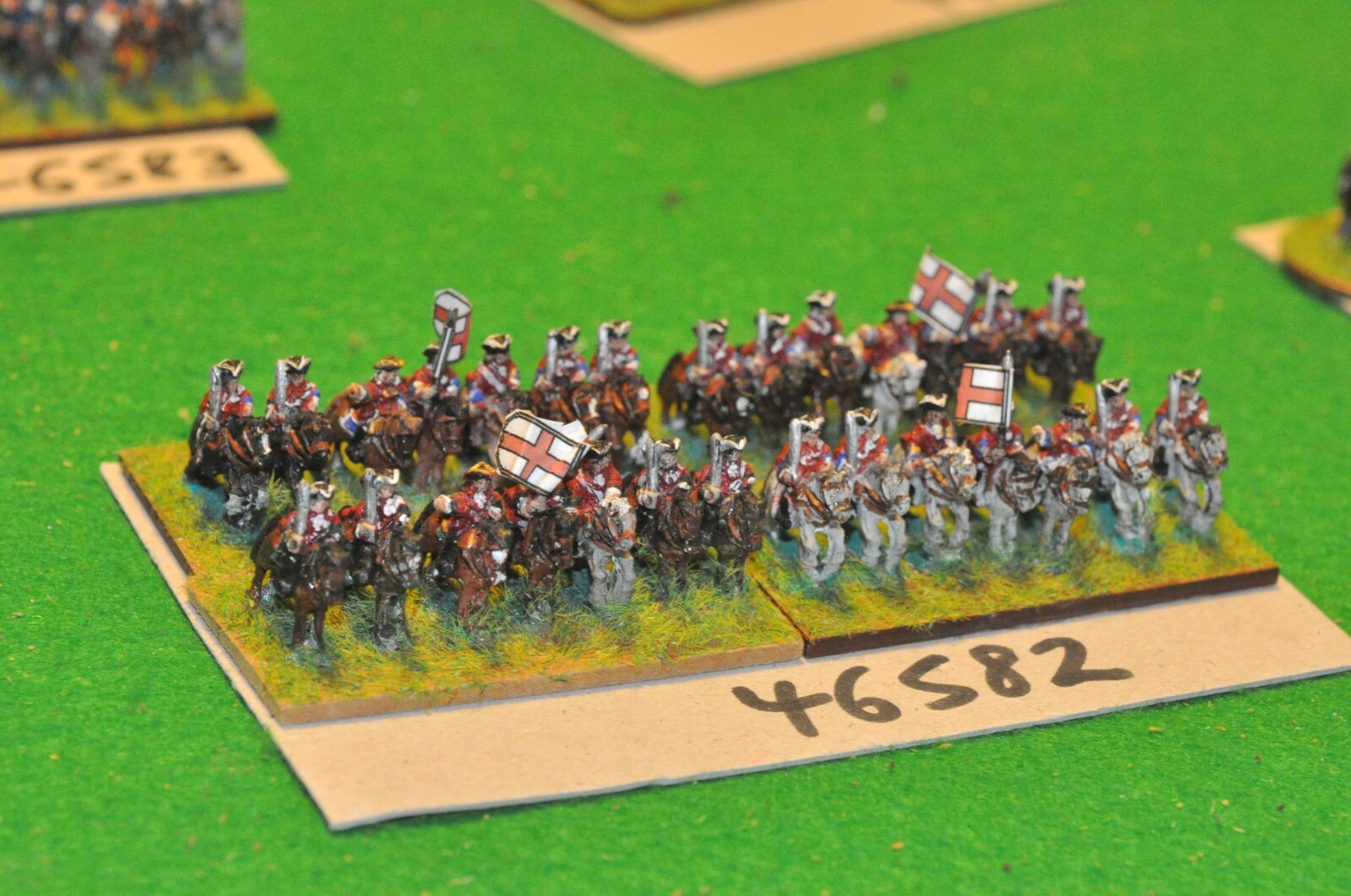 10mm marlburian / british brigade 4 regiments 28 figs cav (46582
