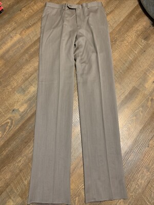 NEW Hart Schaffner Marx American Modern Worsted Wool Dress Pants 36L Unhemmed