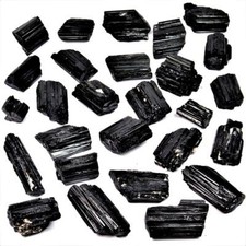 Turmalin / Schörl Kristalle schwarz Ø ca. 40 - 70 mm AA - Qualität / Brasilien P