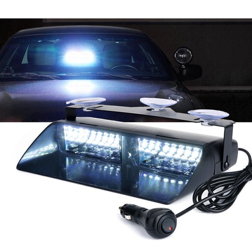 16 LED Strobe Light Interior Dash Windshield Amber White - Bild 15 von 15