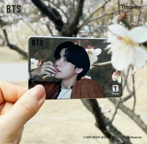 BTS X CU Tmoney T money Official Mirror Photo Card Limited Rare | eBay