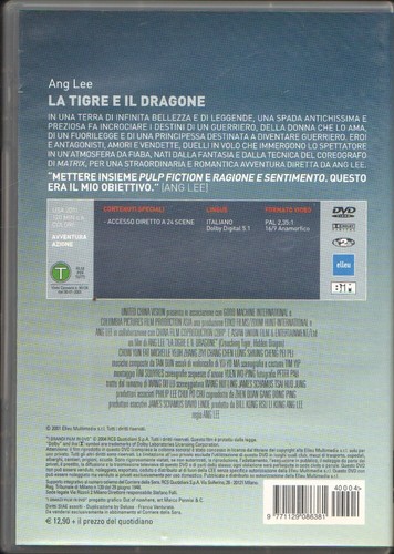La tigre e il dragone - Grandi Film in DVD - Versione da edicola - DVD in Ita... - 第 2/2 張圖片