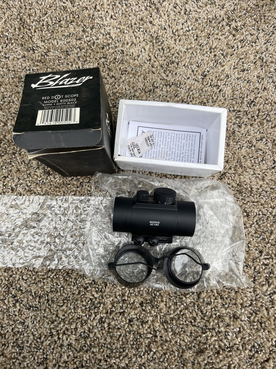 Red Dot Scope Matte Black Blazer Optics 42mm 800502 | eBay