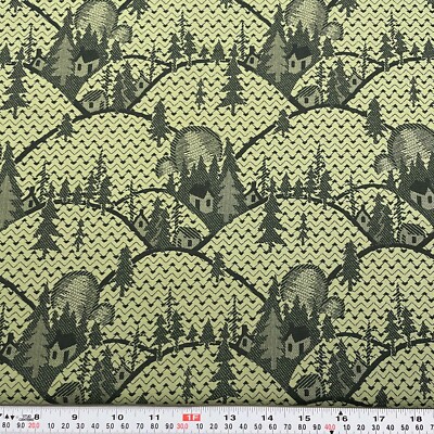 Candy Coated Christmas Thimbleberries RJR Fabrics Green Cotton by the HALF YARD