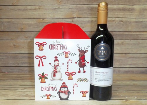 10 x SANTA SNOWMAN REINDEER CHRISTMAS LARGE XMAS GABLE GIFT BOXES - 24x18x16cm - Picture 3 of 3