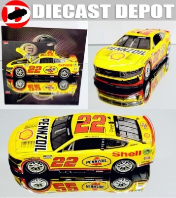 ジョルカブ 黄色ナンバー 4速セル付きエンジン JOEY LOGANO 2024 SHELL/PENNZOIL PHOENIX RACED WIN 1:24 COLOR