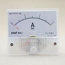 DC 0-3A Analog Amp Meter Ammeter Current Panel New
