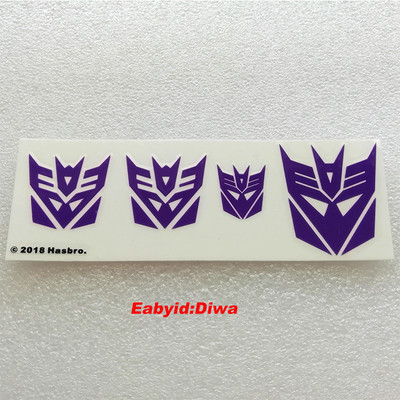 2018 GENUINE Transform G1 Decepticons Logo 4+ Symbol Stickers Decal Hollow Out