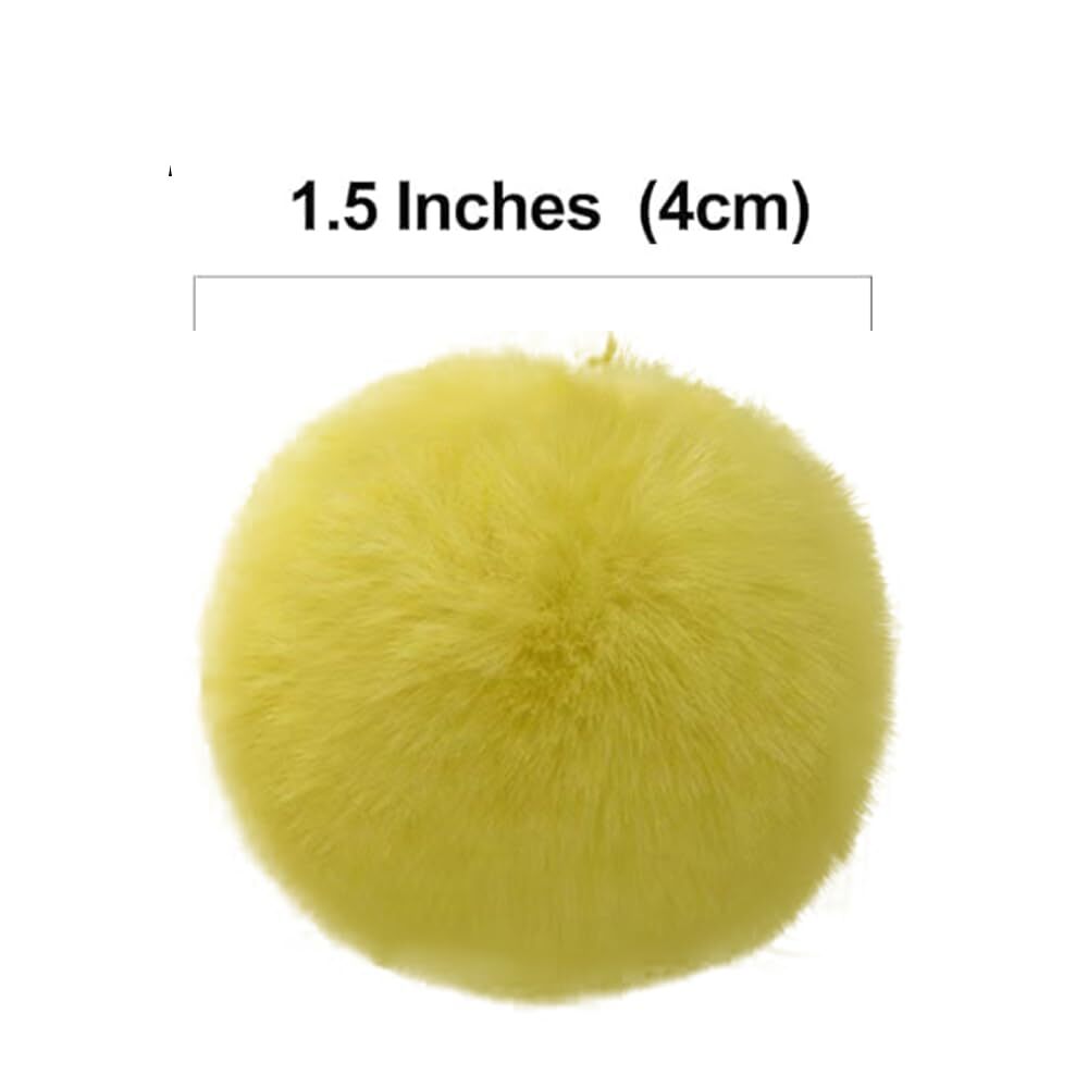 Pom Poms MIUPOO Fluffy Pom Pom Balls Pink Craft Poms (20