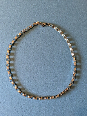 アクセサリー Vintage Silver Oval Heavy Chain Necklace Heavy Sterling Silver Oval Link Chain Necklace – AccentYourself