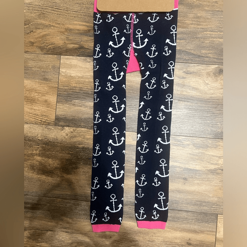 Lazy One leggings beach bum bottoms whale anchor graphic size 4T cute cozy - Picture 2 of 5