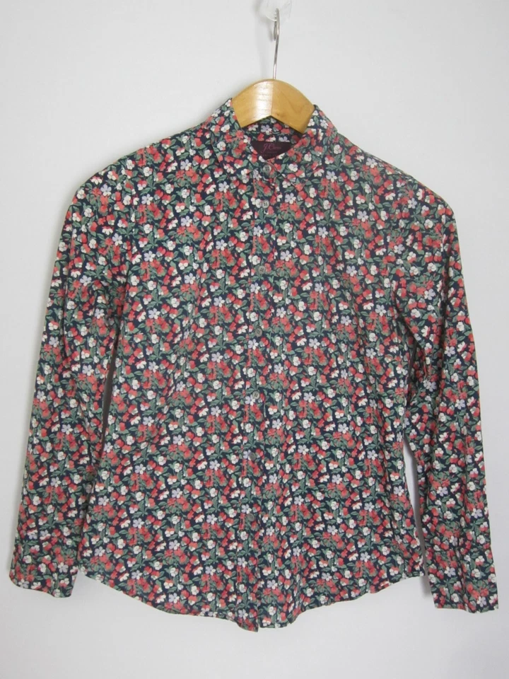 Camisa J Crew Liberty of London para mujer P2 Petite 2 Calico Floral LS Camisa de algodón Foto 2 de 4