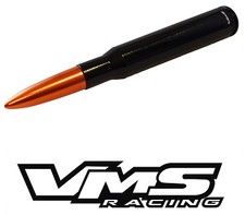 Vms 50 Cal Caliber Ammo Bullet Style Aluminum Short Antenna Black Orange Vms 50 Cal Caliber Ammo Bullet Style Aluminum Short Antenna Black Orange