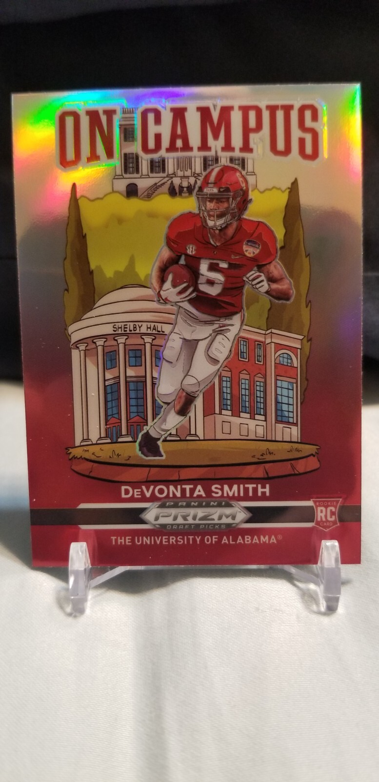 Devonta Smith On Campus Prizm  Insert Super Short Print 2021 Prizm Draft Picks