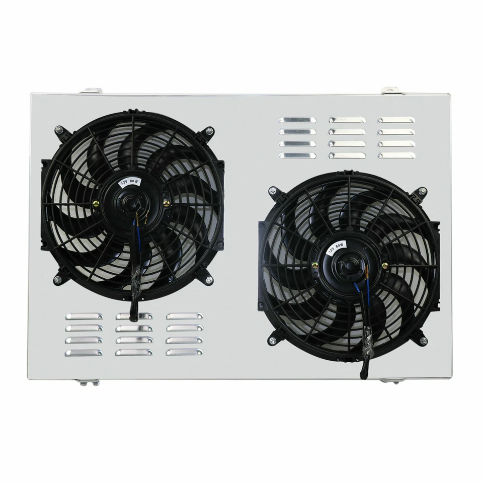 Aluminum Radiator Shroud Fan+Relay for Chevy C10 C20 C30 Pickup Truck 73-1987,76 - Image 3 of 4