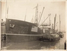 SS Virginia Steamship 1915 Press Photo Docks Loading Wharf Cargo Ship *P135a