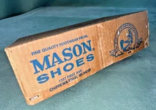 VINTAGE MASON SHOES, EMPTY COLLECTABLE BOX, Chippewa Falls Wisconsin