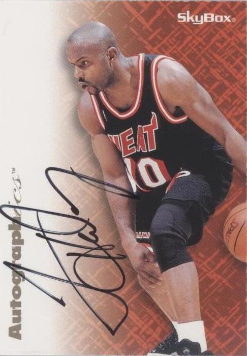1996-97 Skybox Premium - Autographics Tim Hardaway Black Ink (AU 