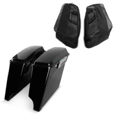 Hard saddlebags Stretched for Harley Road King 94-13 with inner bags